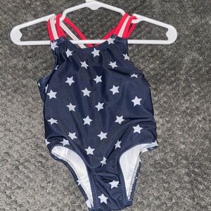 The Children's Place Navy Star One Piece Swimsuit